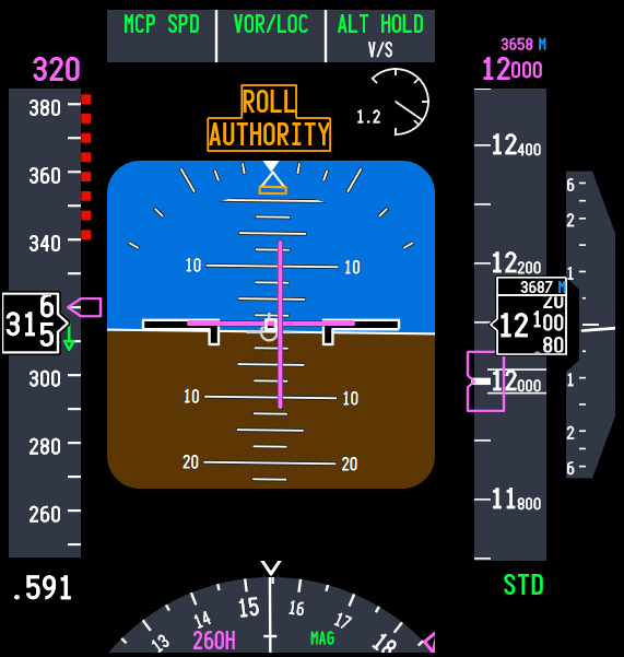 RAIKINGページ Roll Command Alerting System (RCAS) - Overview — Flaps 2 Approach